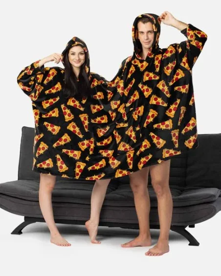 Podwójnie bluzy z kapturem oversize