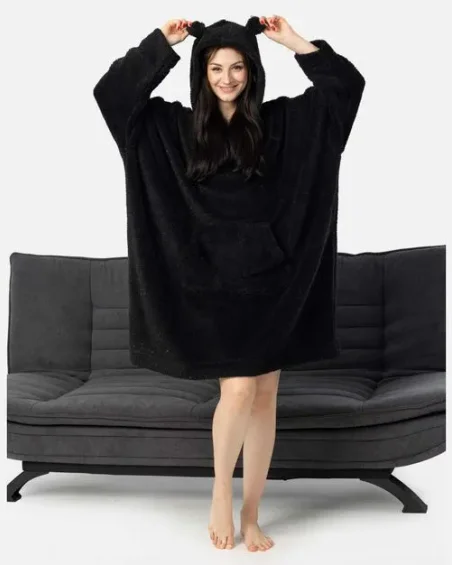 Bluzy z kapturem oversize damskie