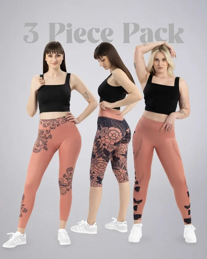 Damskie Legginsy - 3 Pack